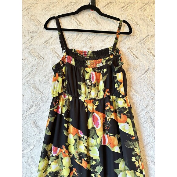 Lane Bryant Sleeveless Long Maxi Dress Womens Sz 14/16‎ Citrus Resort Vacation - Picture 6 of 10